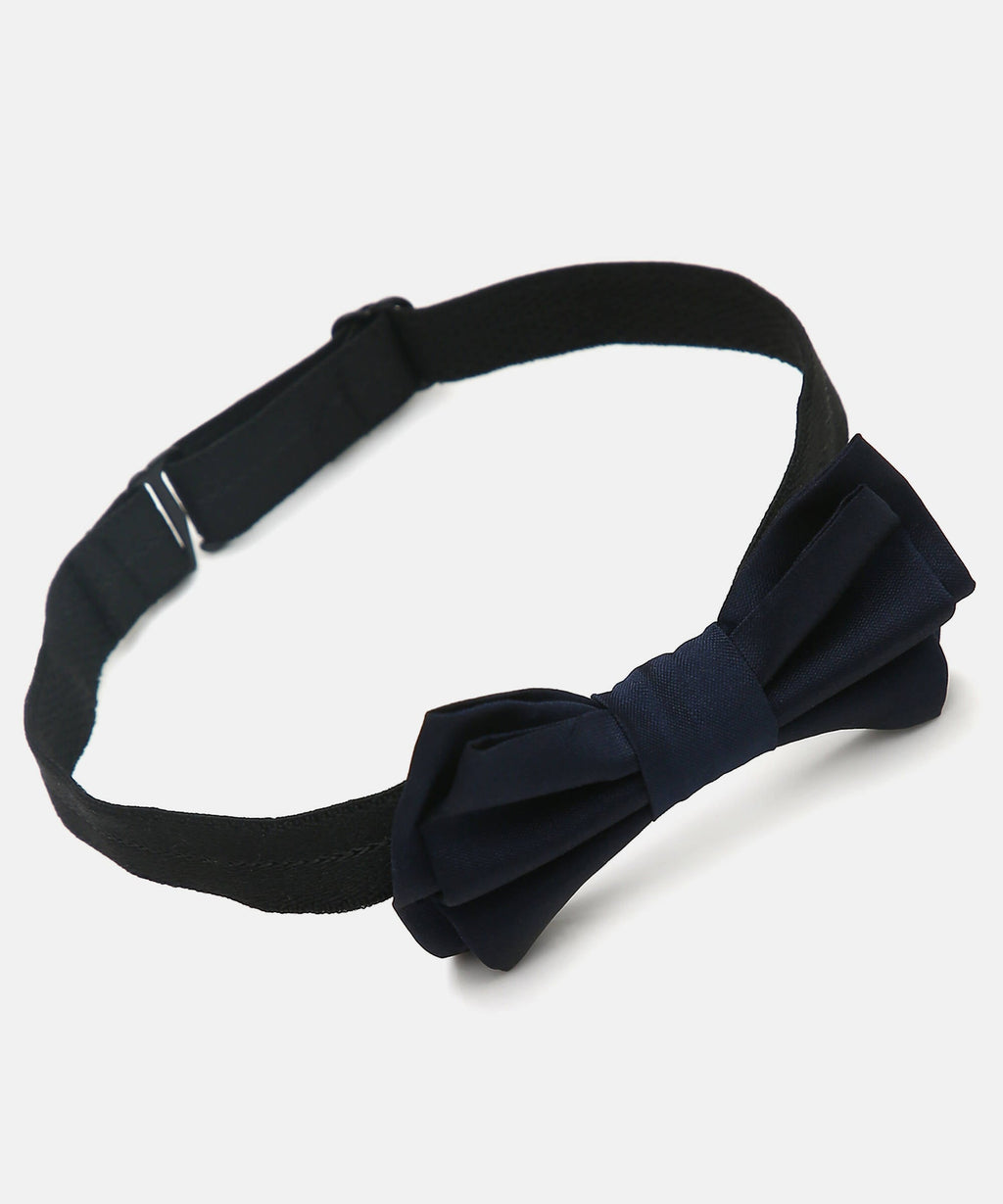 Manet Boys Solid Double Layer Bow - Navy | Grocsy