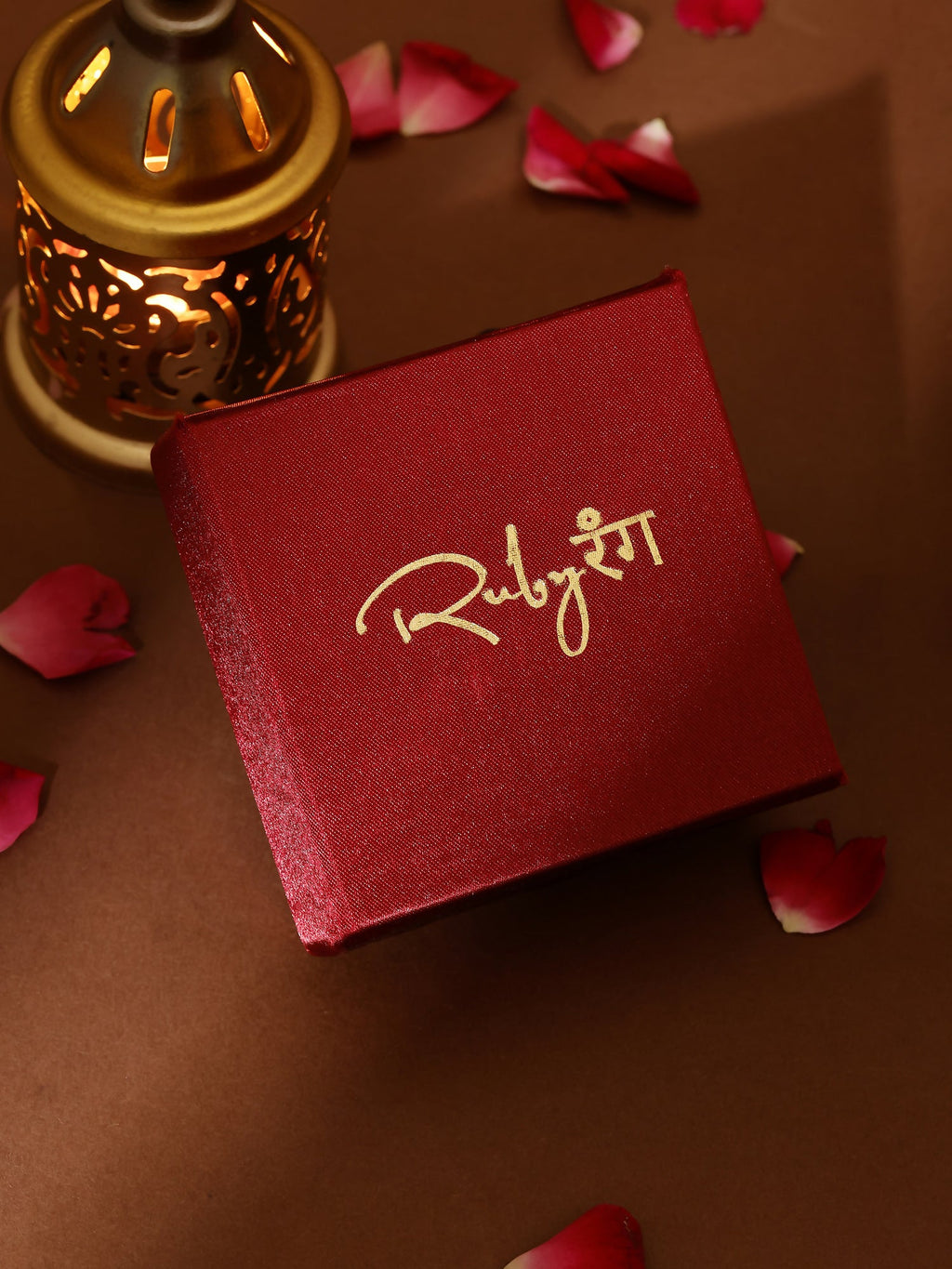 Ruby Raang Gold Square with Pearls Kundan Maang Tikka | Grocsy