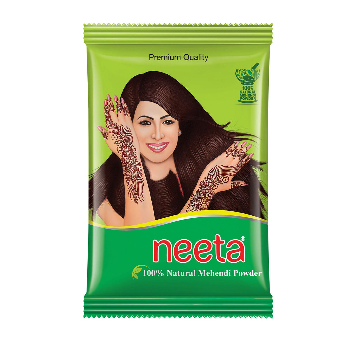 Neeta 100% Natural Mehendi Powder Premium Quality Pure Henna Powder-Brown | Grocsy
