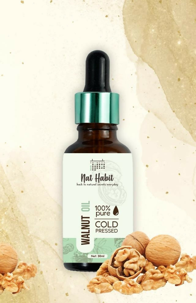 Nat Habit 100% Pure Cold Pressed Walnut (Akhrot) Oil | Grocsy