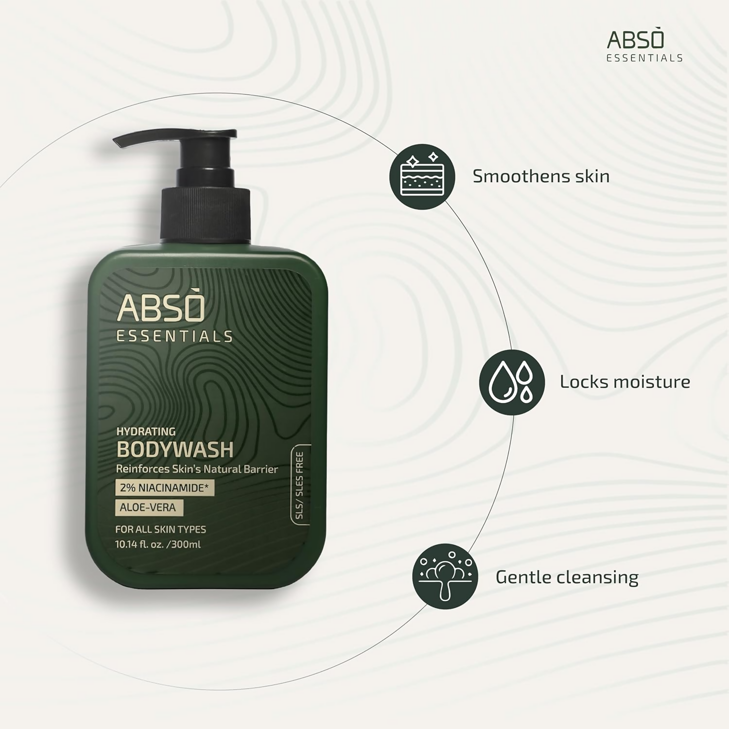 Abso Essentials 2% Niacinamide Hydrating Body Wash | Grocsy