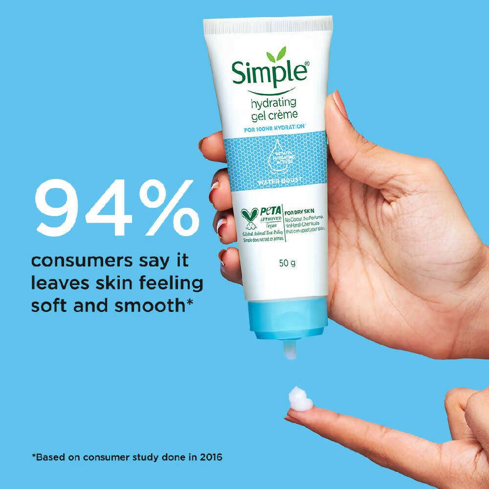 Simple Water Boost Hydrating Gel Creme for 100 HR Hydration | Grocsy