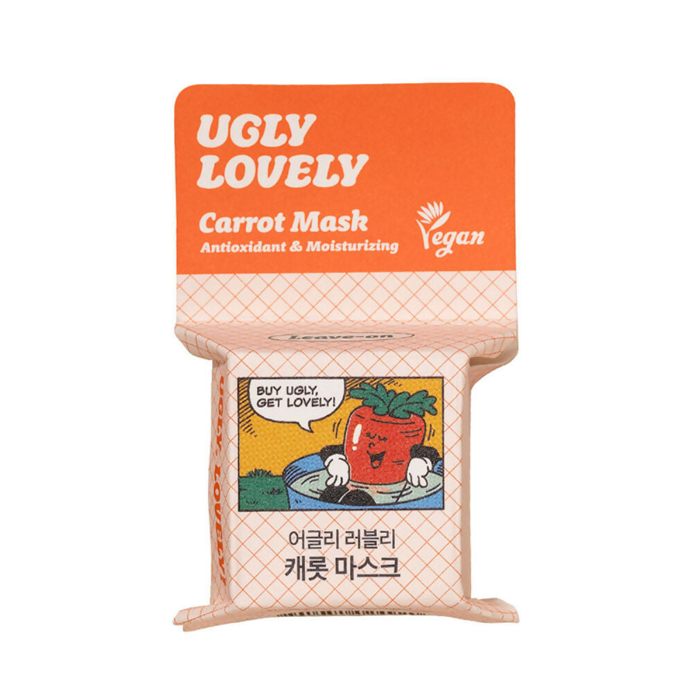 The Face Shop Vegan Ugly Lovely Carrot Sleeping Mask - Korean Moisturizer with Panthenol & Vitamin E | Grocsy
