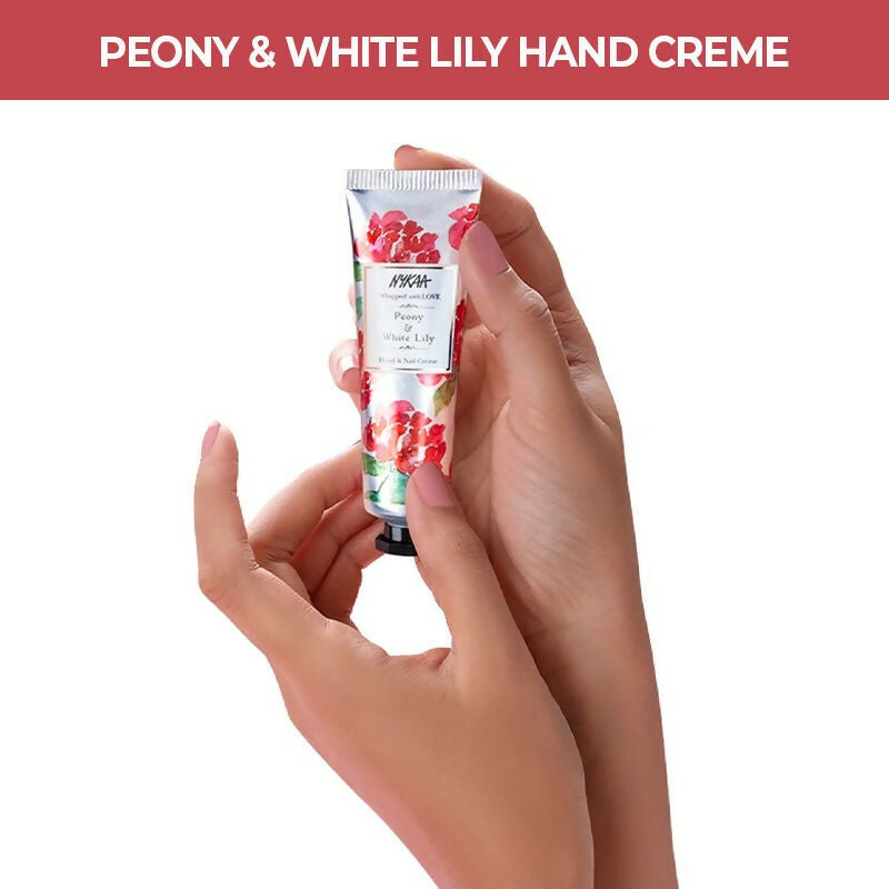Nykaa Peony & White Lily Hand & Nail Creme | Grocsy