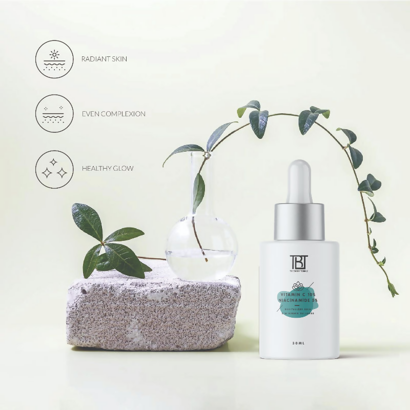 The Body Temple Vitamin C 10% + Niacinamide 5% Face Serum | Grocsy