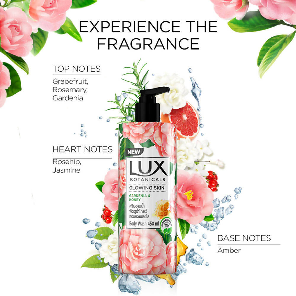 Lux Botanicals Glowing Skin Body Wash with Gardenia & Honey | Grocsy