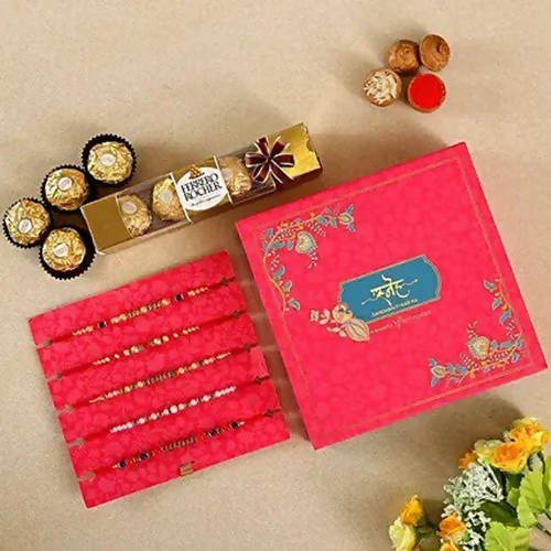 Designer Rakhis and Ferrero Rocher Box | Grocsy
