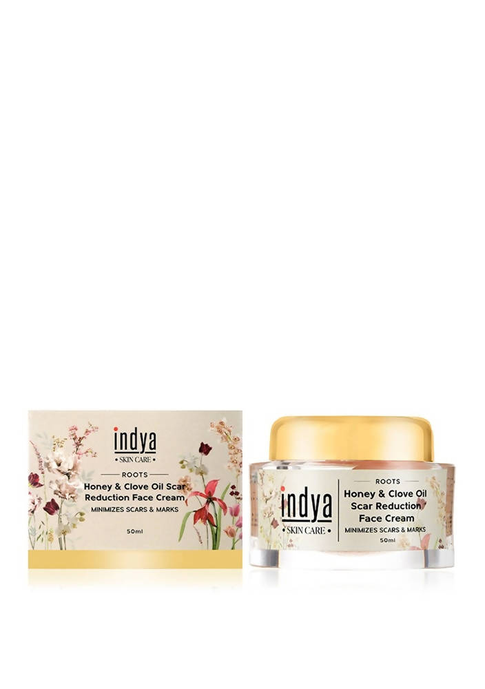Indya Honey & Clove Oil Scar Reduction Face Cream | Grocsy