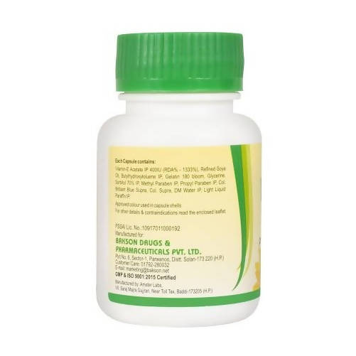 Bakson's Vita-E Capsules | Grocsy