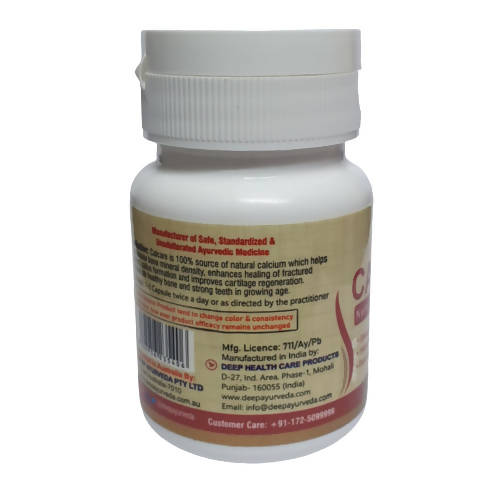 Deep Ayurveda Calcare 500mg Veg Capsules | Grocsy