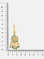 Ruby Raang Hair Brooch With Flower Kundan Pearl | Grocsy