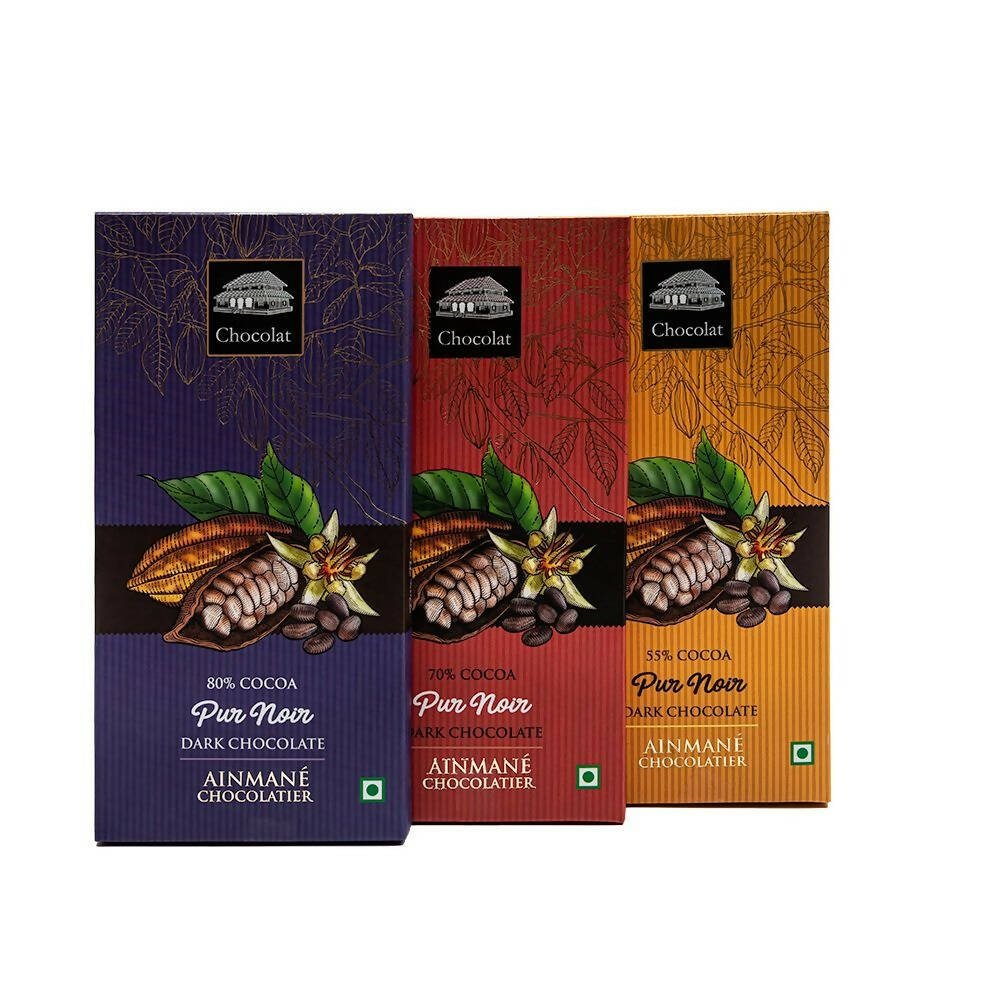 Ainmane Pur Noir Dark Chocolate Bars Pack | Grocsy
