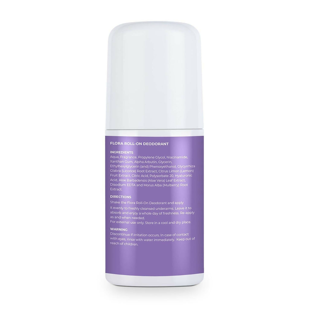 Bella Vita Flora Natural Underarm Roll On Deodorant for Women | Grocsy