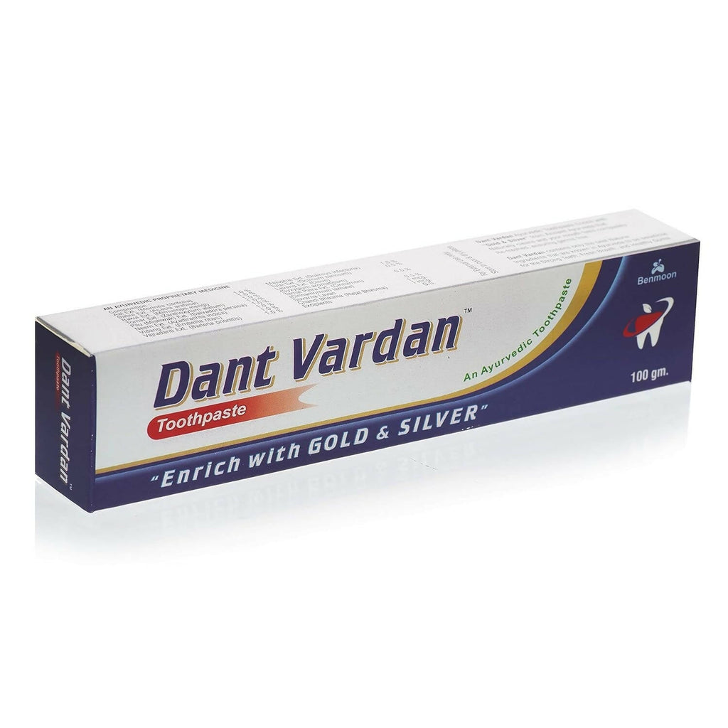 Benmoon Ayurveda Dant Vardan "Enrich With Gold & Silver" Toothpaste | Grocsy