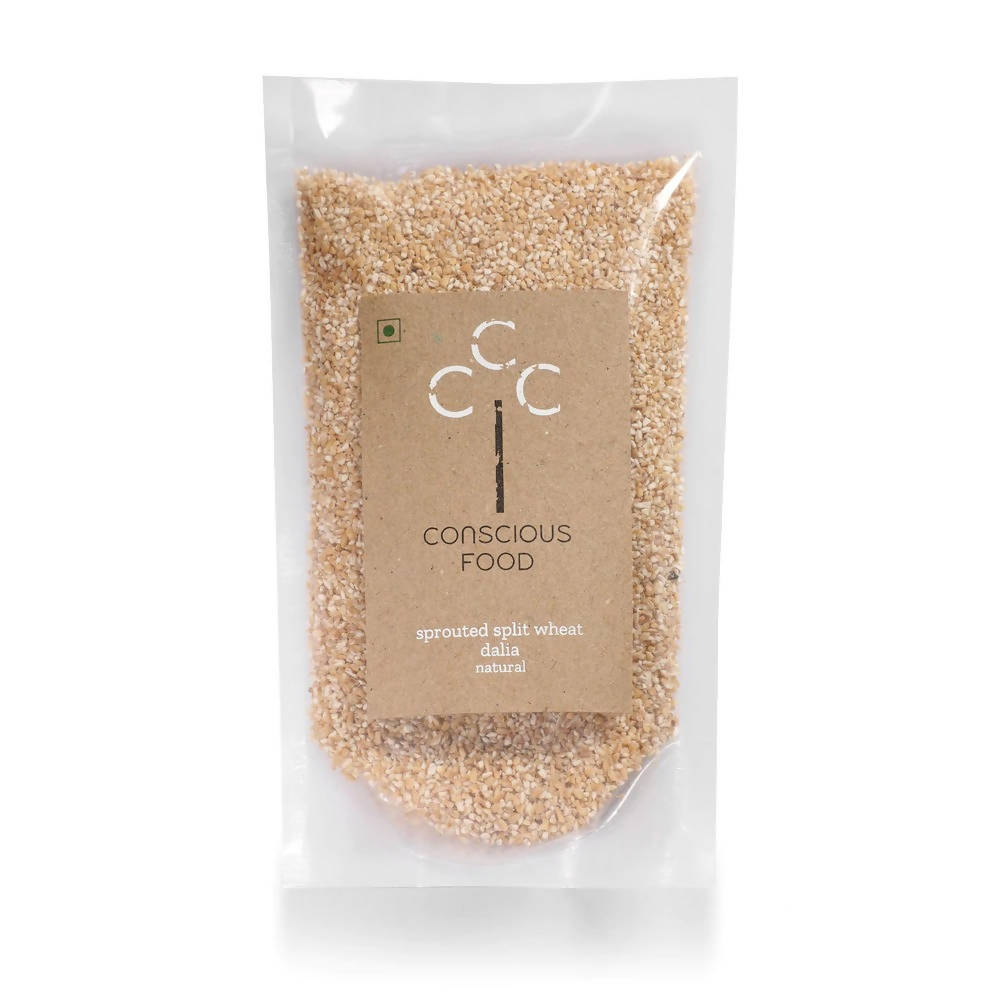 Conscious Food Natural Sprouted Split Wheat (Dalia) | Grocsy