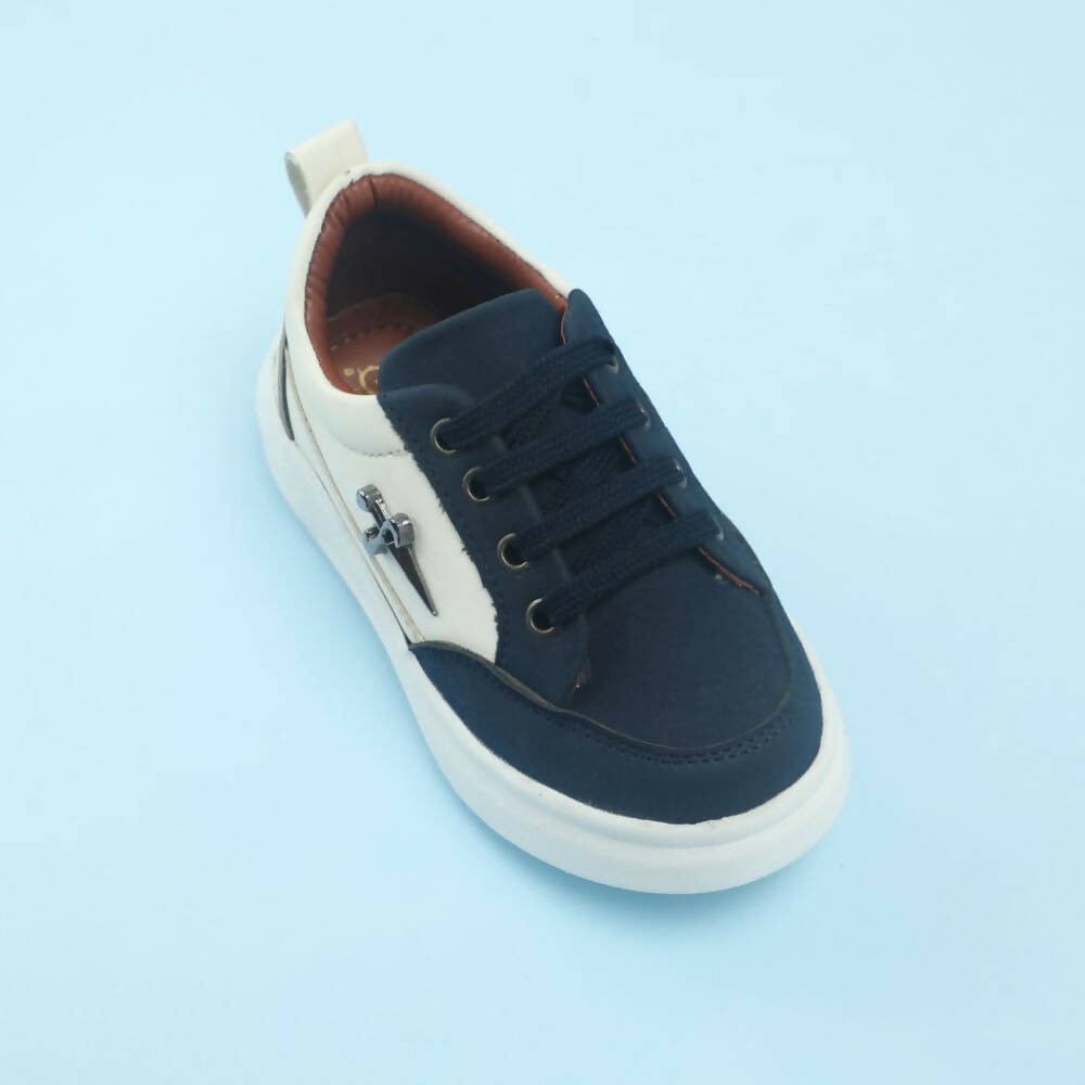 Tiny Bugs Boys Lace Up Casual Shoes - Blue | Grocsy