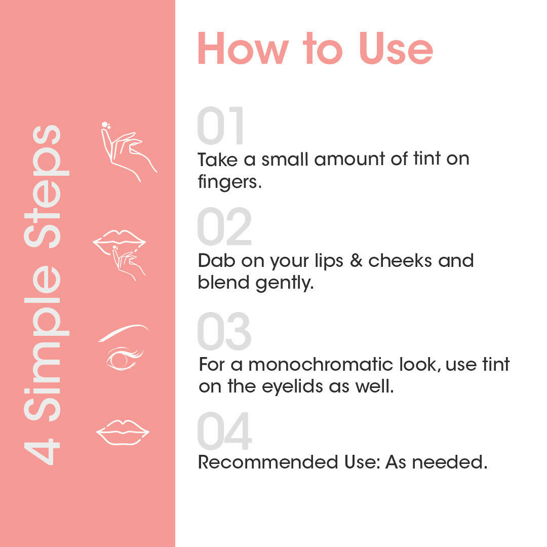 TAC - The Ayurveda Co. Peach Nude Lip, Cheek & Eye Tint | Grocsy