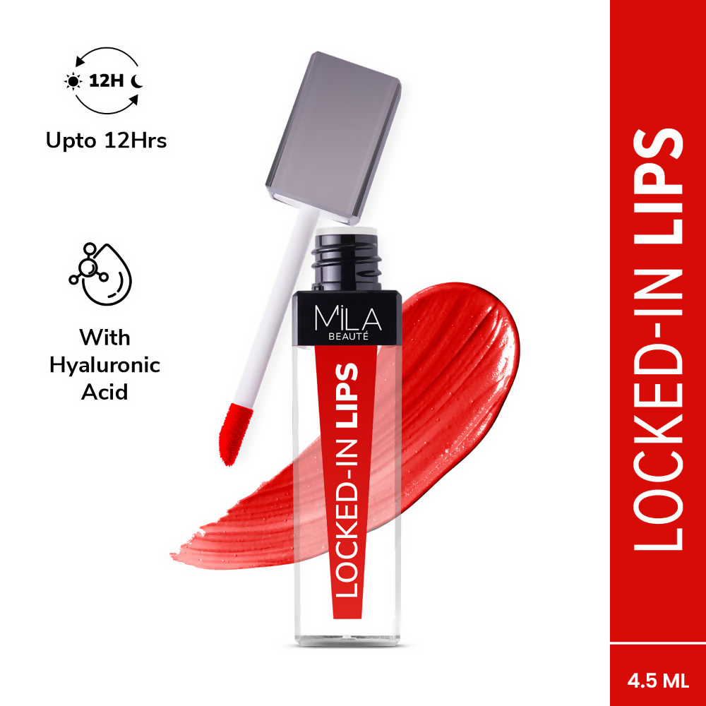 Mila Beaute 12 Hr Non-Transfer Locked-In Liquid Lipstick - Flaming Chips | Grocsy
