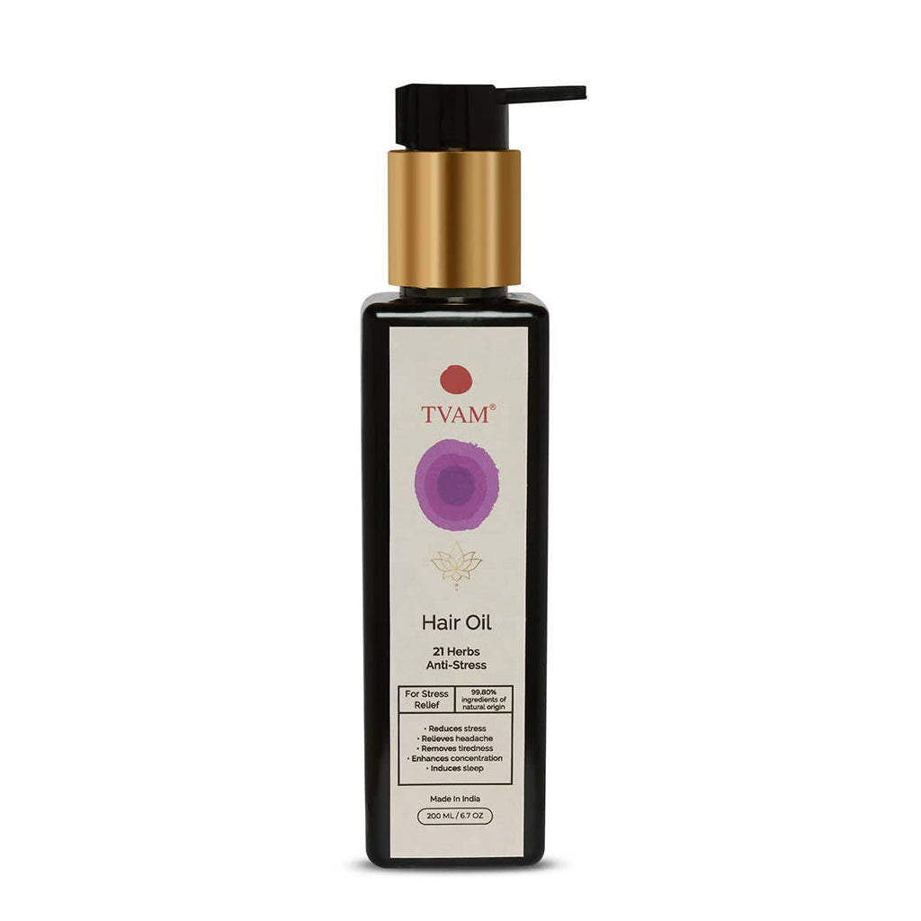 Tvam 21 Herbs Anti Stress Hair Oil | Grocsy