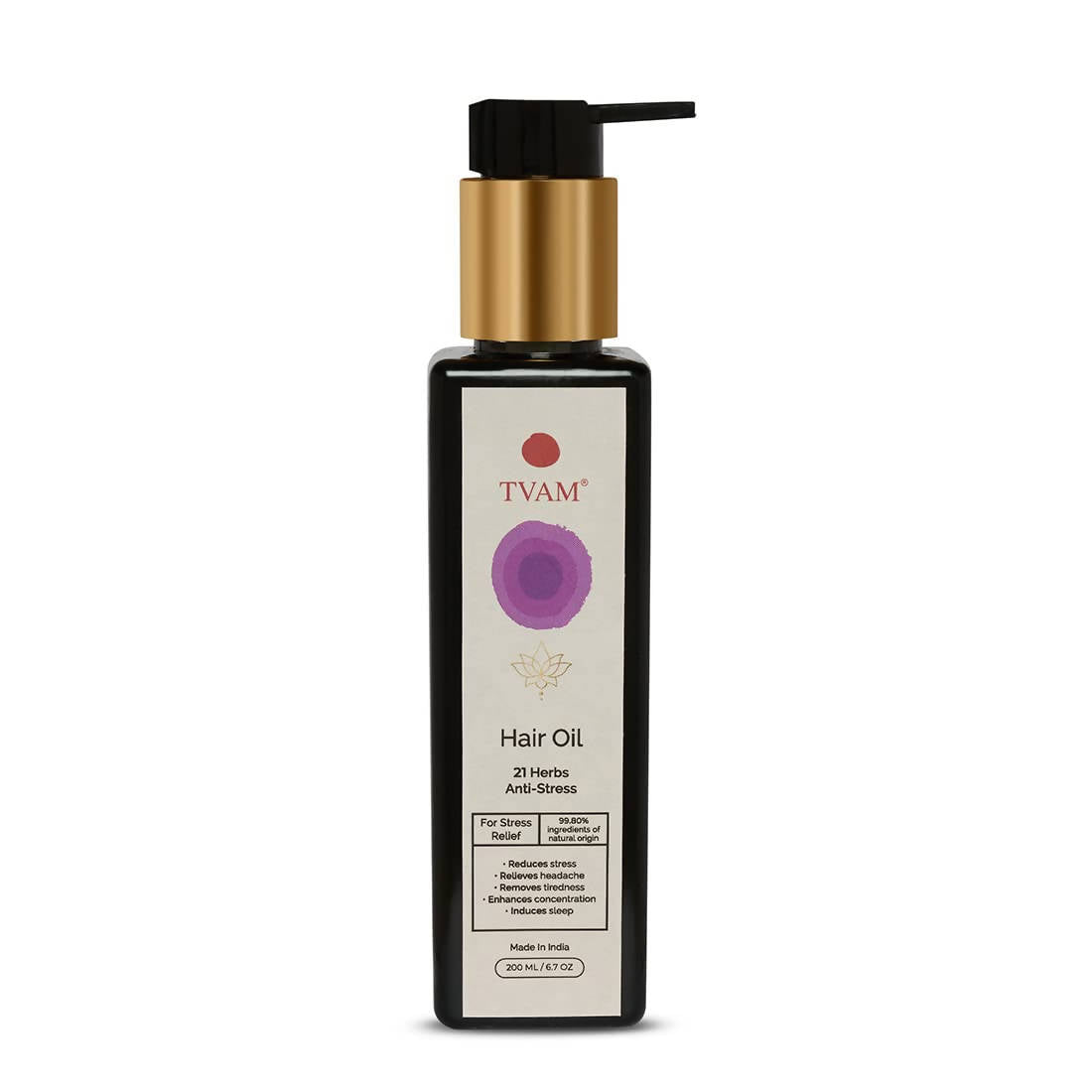 Tvam 21 Herbs Anti Stress Hair Oil | Grocsy
