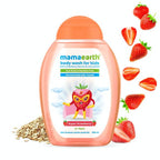 Mamaearth Super Strawberry Body Wash for Kids with Strawberry & Oat Protein | Grocsy