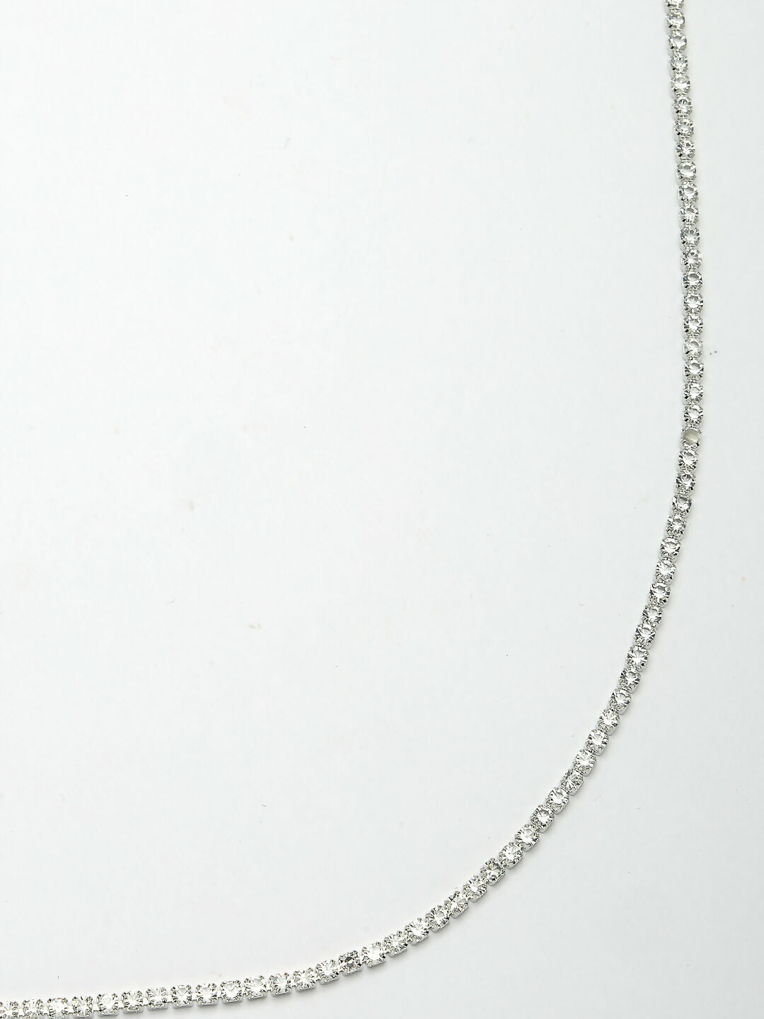 NVR Women's Silver-Plated AD-Studded Kamarbandh Waist Chain | Grocsy