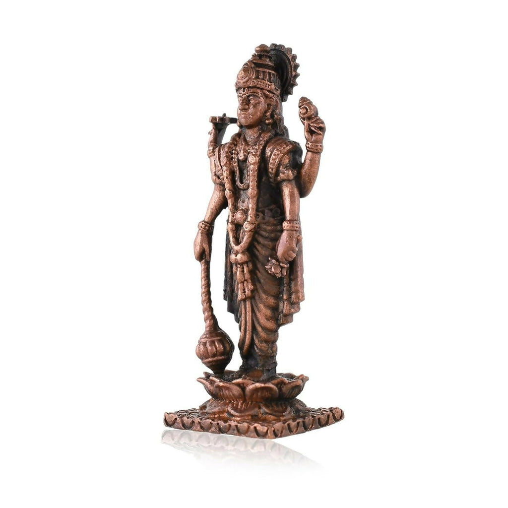 Craftvatika Copper Vishnu Idol | Grocsy