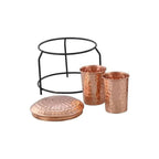 Not Available Copper Water Dispenser with 2 Glass and Stand | Grocsy