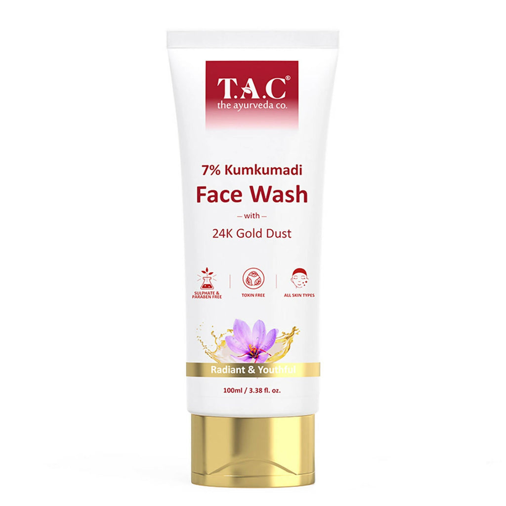 TAC - The Ayurveda Co. 7% Kumkumadi Face Wash for Glowing Skin | Grocsy