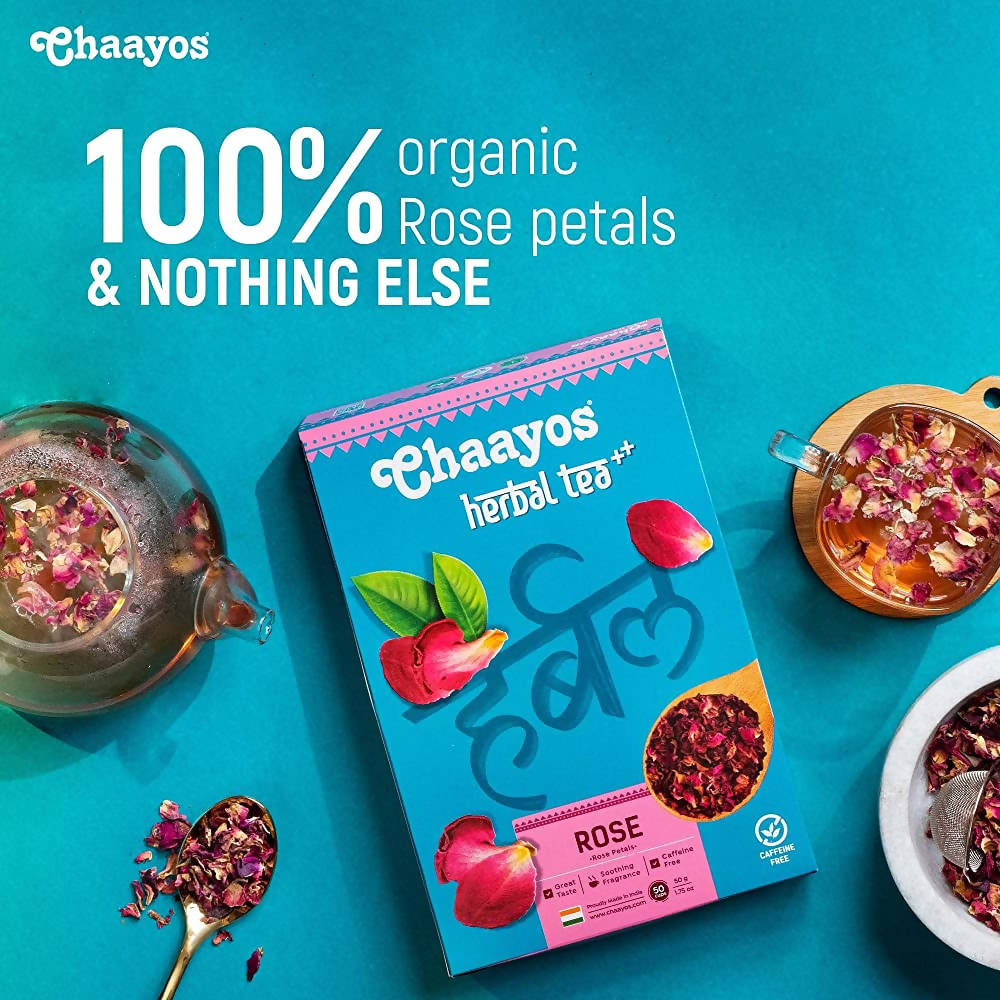 Chaayos Herbal Rose Tea | Grocsy
