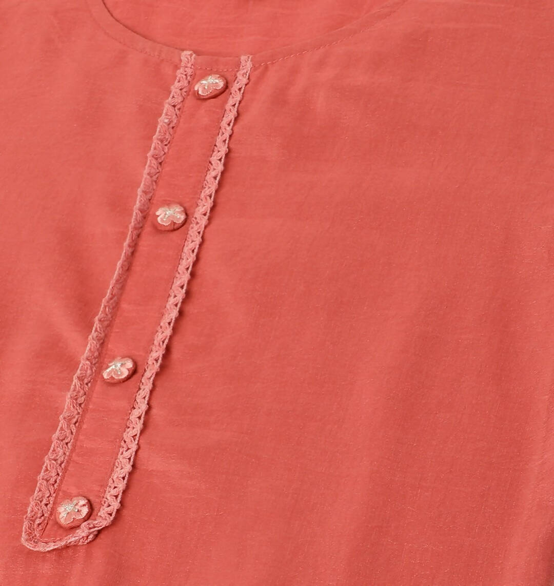 Orange Chinon Silk Embroidered Straight Kurta with Trouser & Dupatta - Salimar | Grocsy