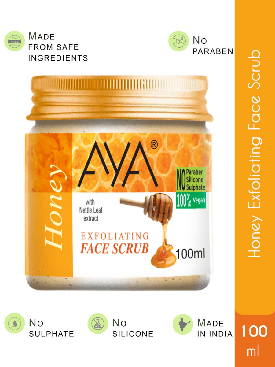 AYA Honey Exfoliating Face Scrub | Grocsy