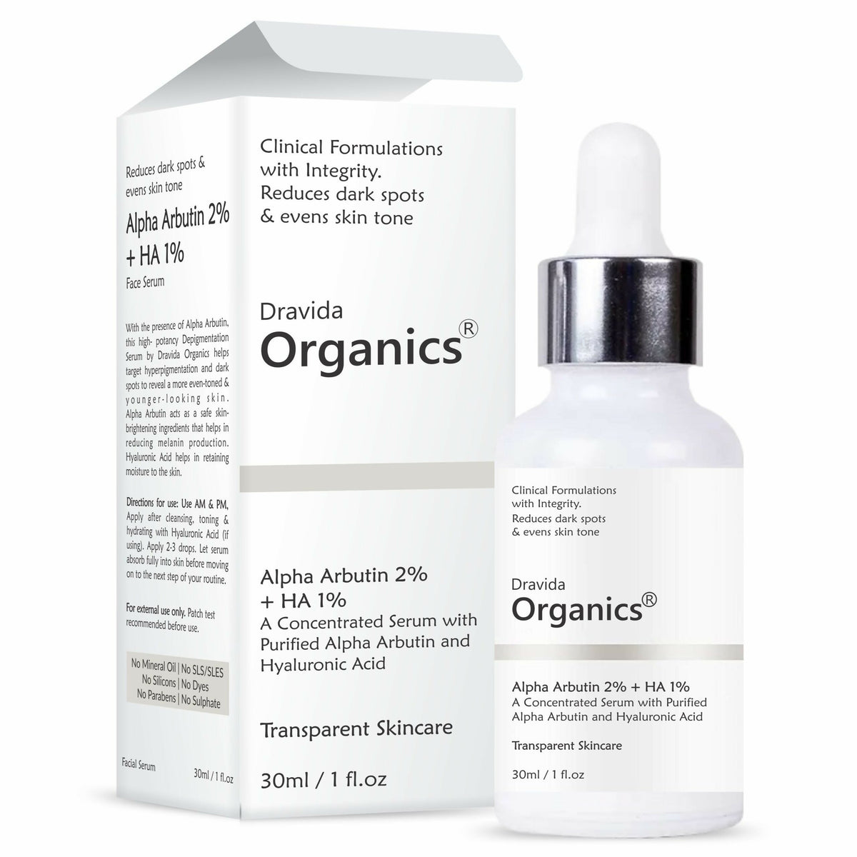 Dravida Organics Alpha Arbutin Face Serum | Grocsy