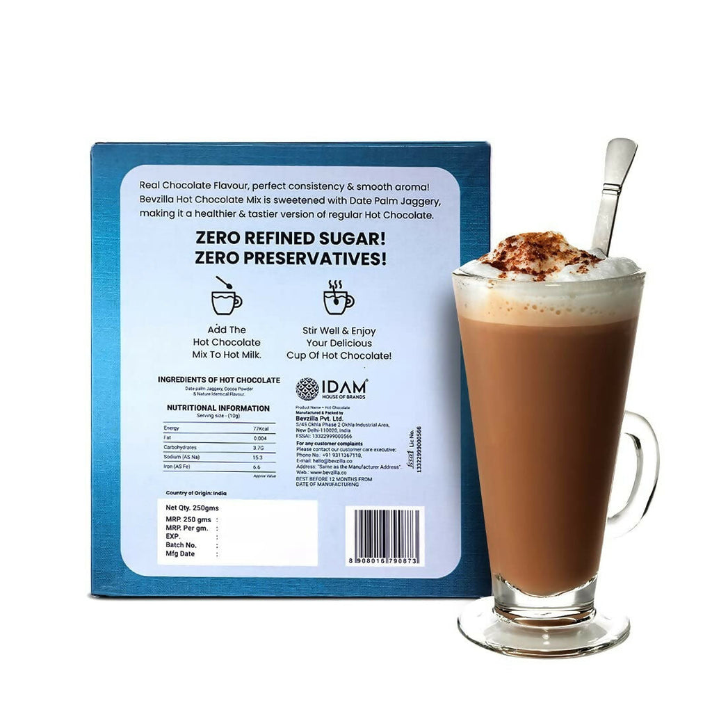 Bevzilla Hot Chocolate Powder (Original) Drink Powder With Organic Date Palm Jaggery | Grocsy