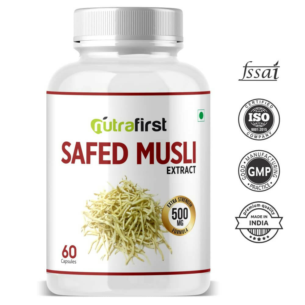 Nutrafirst Safed Musli Extract Capsules | Grocsy