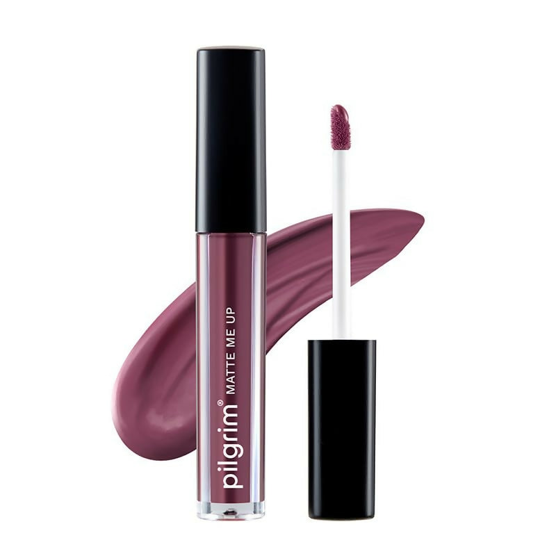 Pilgrim Liquid Matte Lipstick with Hyaluronic Acid - Mauve Desire | Grocsy