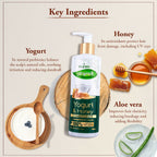 VI-JOHN Prakritik Yogurt & Honey Conditioner, Restores Hair Moisture, Made With Natural Bio-Active | Grocsy