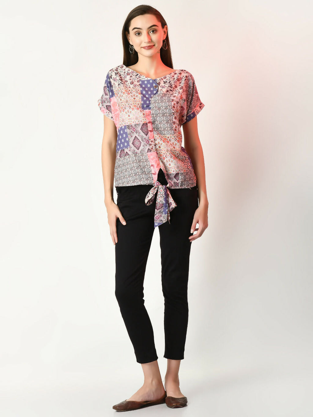 Myshka Women's Multi Printed Top | Grocsy