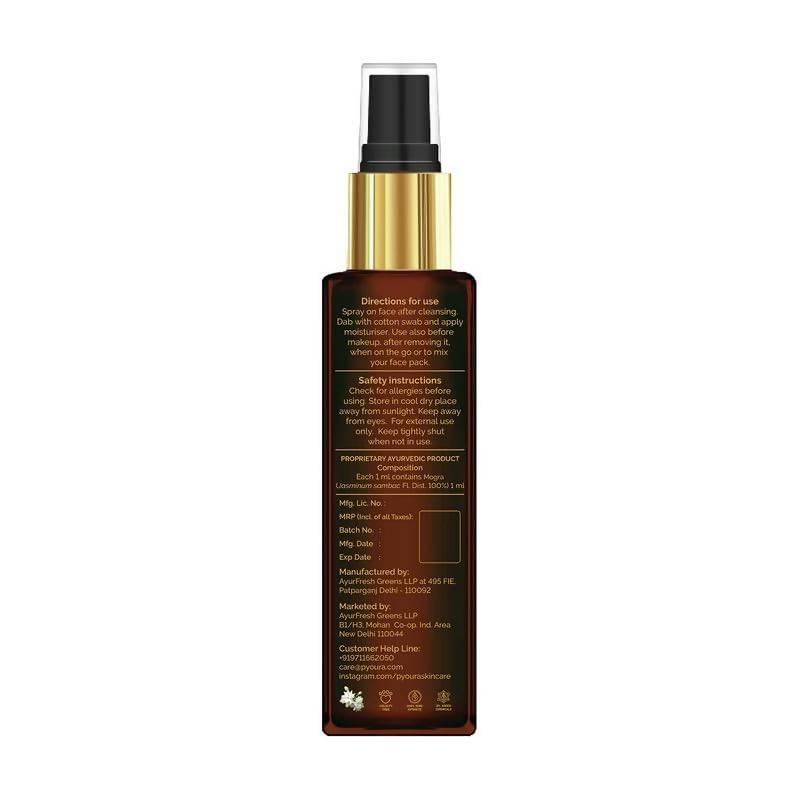 Pyoura Pure Jasmine Mogra Face Toner Mist | Grocsy