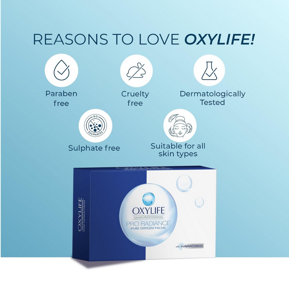 Oxylife Salon Professional Proradiance Pure Oxygen Facial Kit | Grocsy
