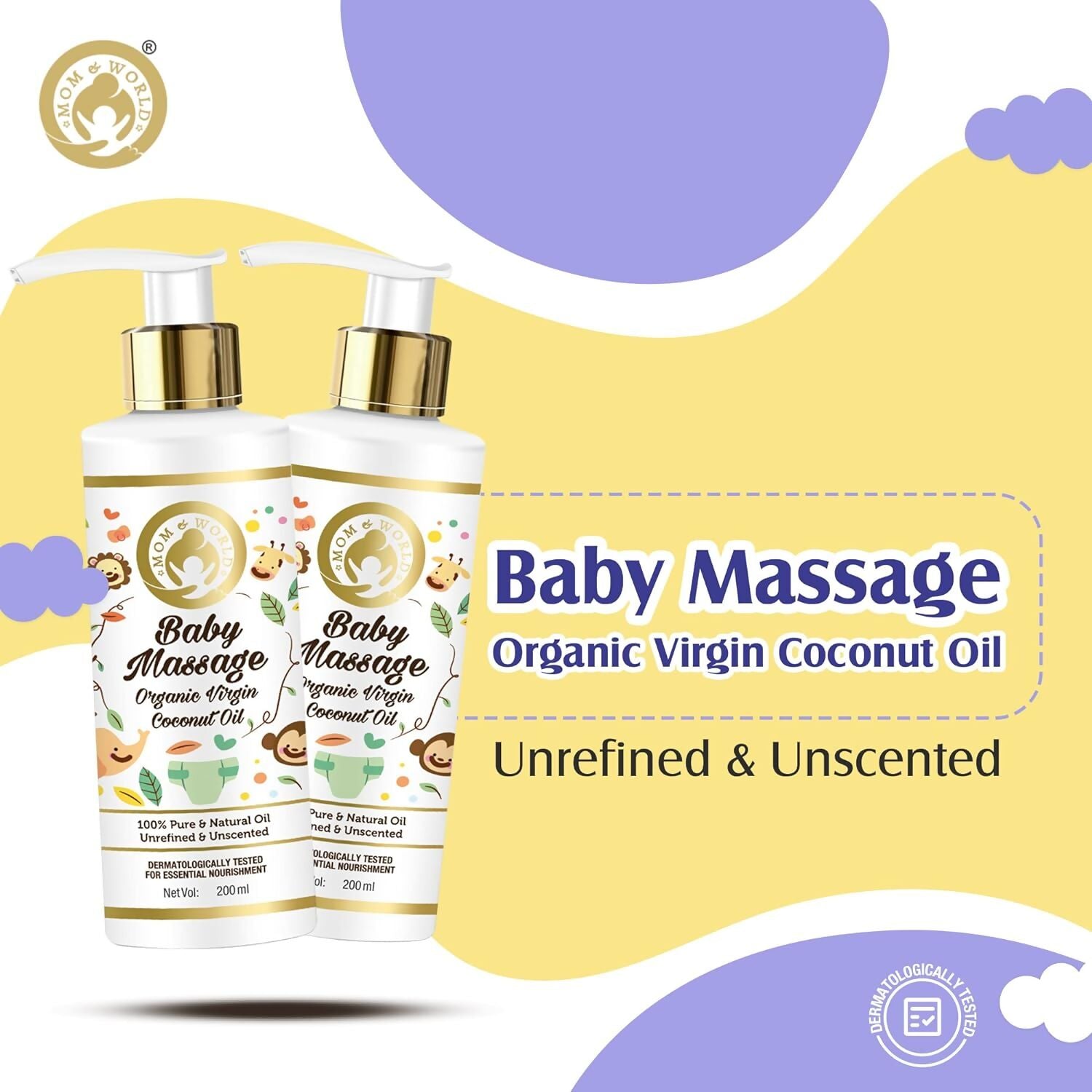 Mom & World Baby Massage Oil | Grocsy