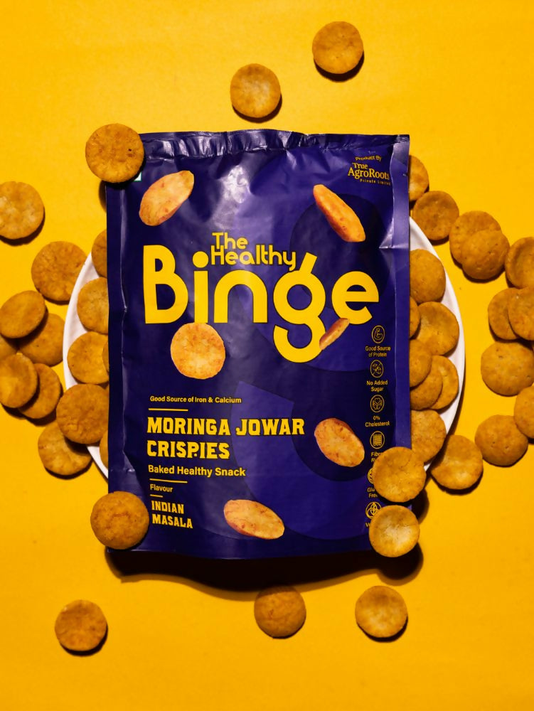 The Healthy Binge Moringa Jowar Chips | Indian Masala | Grocsy