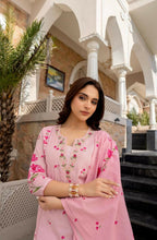 The52 Pink Women's Beautiful Chanderi Fabric Printed Work Straight Kurta Pant and Dupatta Set | Grocsy