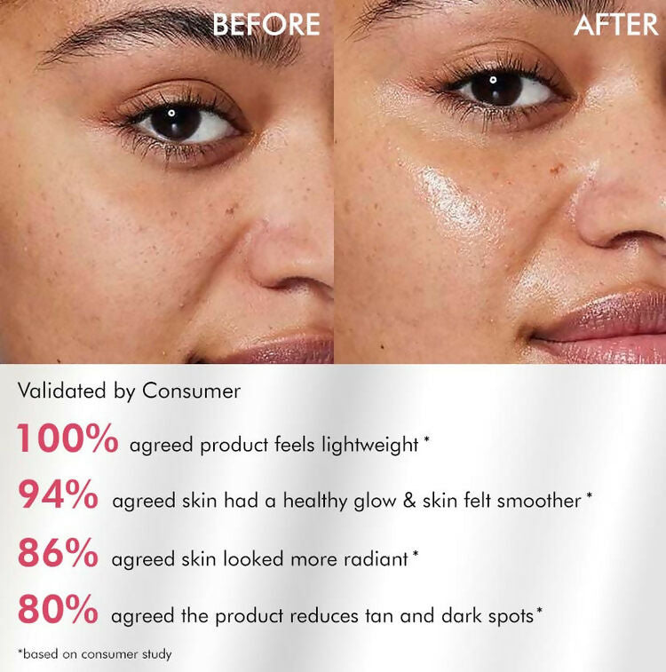 mCaffeine Clear Glow 1% Kojic Acid, Alpha Arbutin Daily Brightening Sunscreen | Grocsy