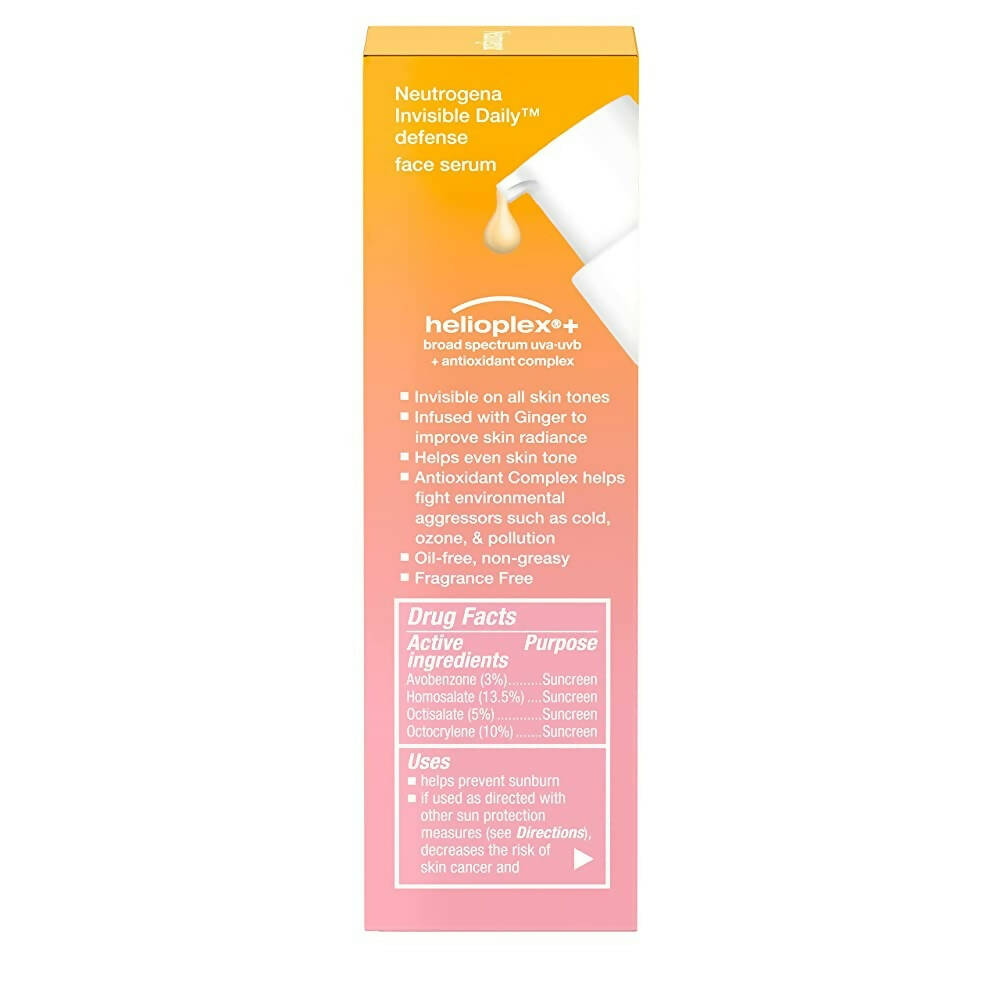 Neutrogena Invisible Daily Defense Face Serum | Grocsy