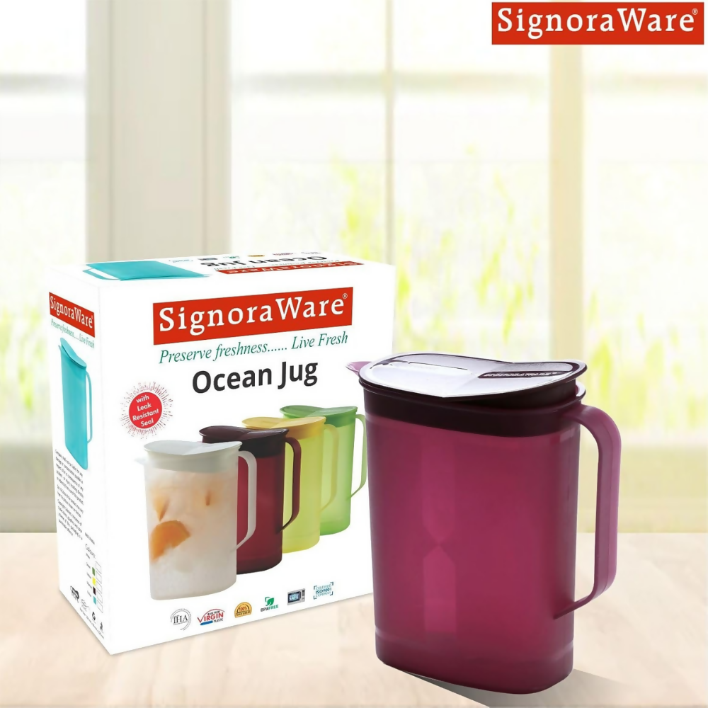 Signoraware Ocean BPA free plastic Water Storage Jug | Grocsy