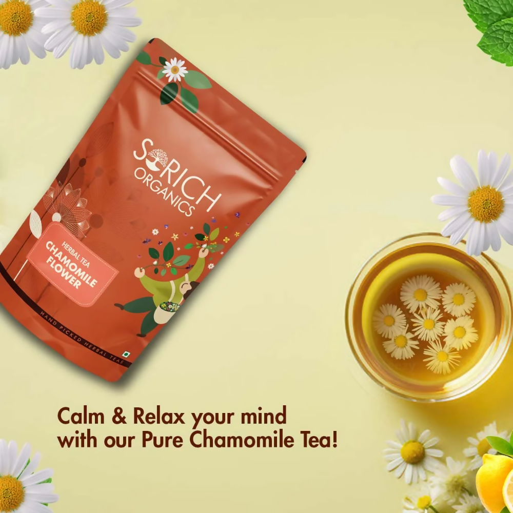 Sorich Organics Chamomile Flower Herbal Tea | Grocsy