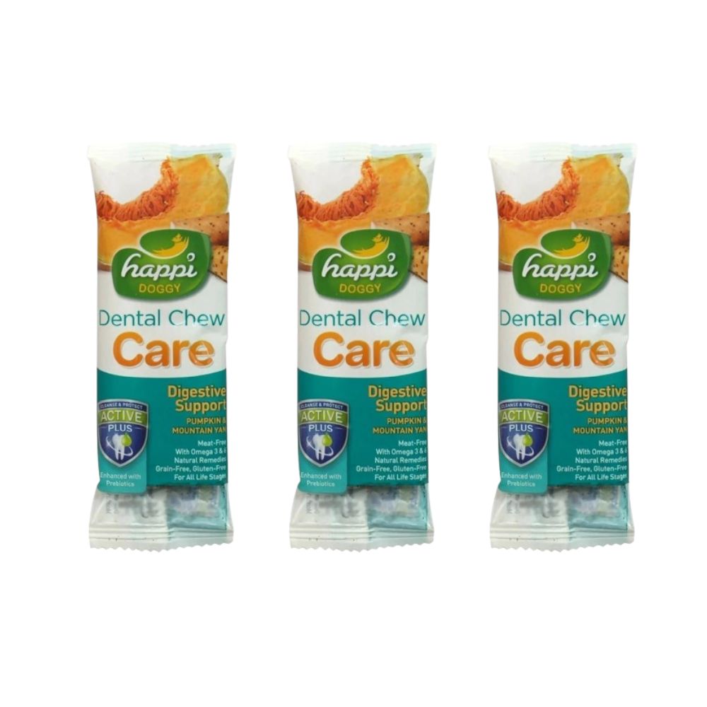 Happi Doggy Dental Chew Care Digestive Support Pumpkin & Mountain Yam | Grocsy