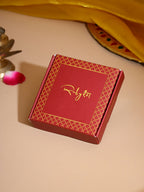 Ruby Raang Golden Round Studs | Grocsy