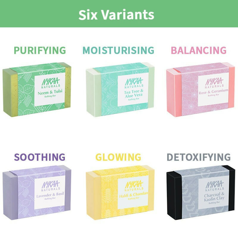 Nykaa Naturals Neem & Tulsi Purifying Bathing Soap | Grocsy